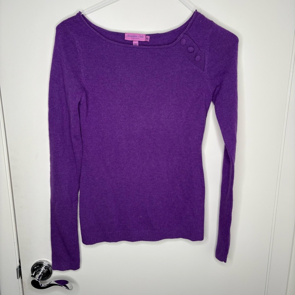 Christiane Celle Calypso Cashmere Purple Sweater